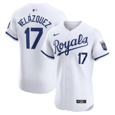 Nelson Velazquez Kansas City Royals Home Elite Player Jersey - White