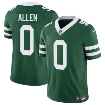 New York Jets #0 Braelon Allen Green 2023 F.U.S.E. Throwback Limited Football Stitched Jersey