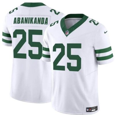 New York Jets #25 Israel Abanikanda White 2024 F.U.S.E. Vapor Limited Football Stitched Jersey