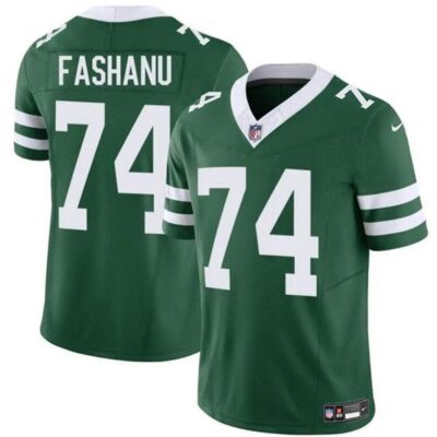 New York Jets #74 Olu Fashanu Green 2024 F.U.S.E Throwback Limited Football Stitched Jersey