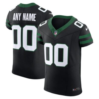 New York Jets Alternate Vapor F.U.S.E. Elite Custom Jersey - Legacy Black