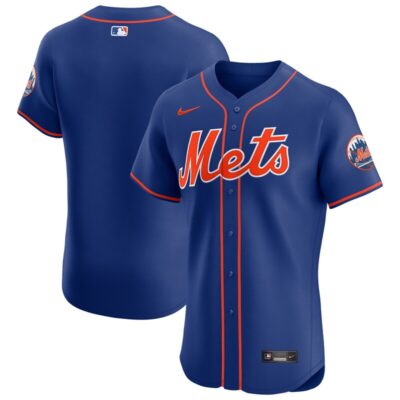 New York Mets Alternate Vapor Premier Elite Patch Jersey - Royal