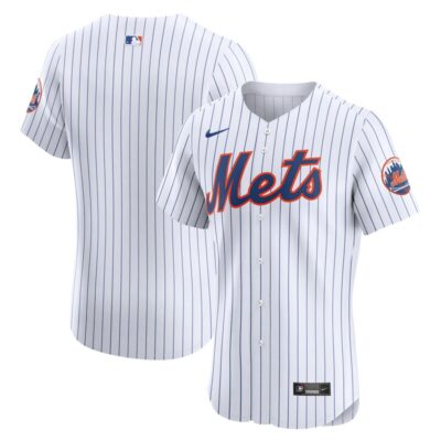 New York Mets Home Elite Jersey - White