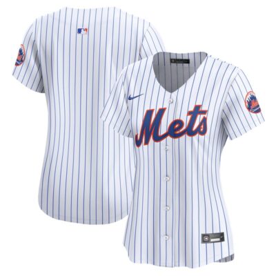 New York Mets Women Home Limited Jersey - White