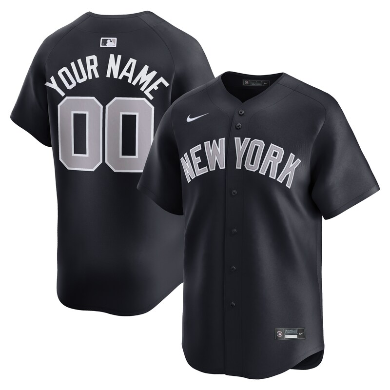 New York Yankees Alternate Limited Custom Jersey- Navy