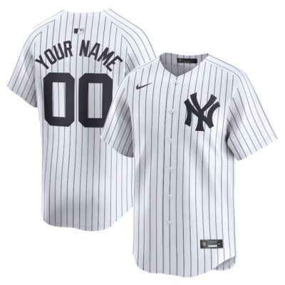 New York Yankees Home Limited Custom Jersey - White