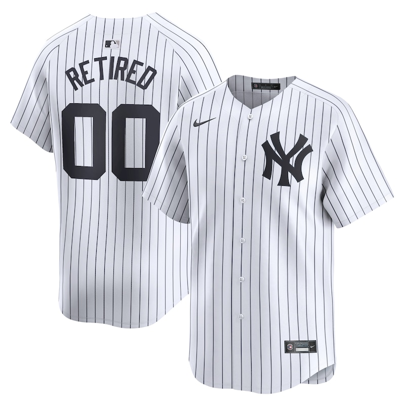 New York Yankees Home Limited Pick-A-Player Retired Roster Jersey - White