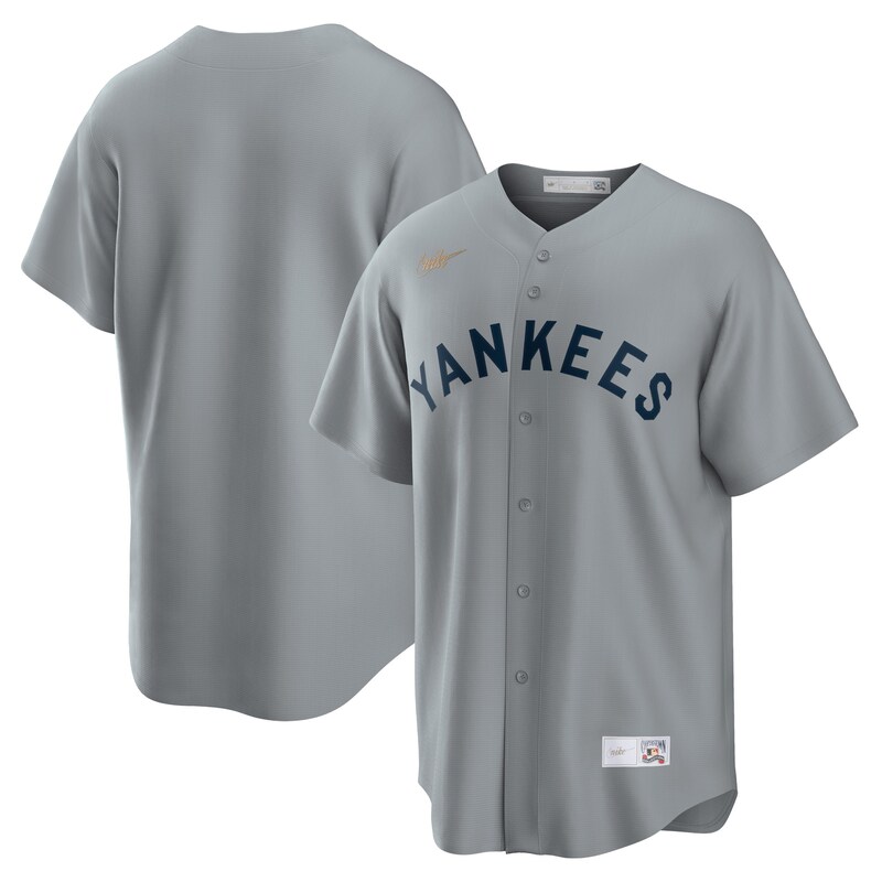 New York Yankees Road Cooperstown Collection Team Jersey - Gray