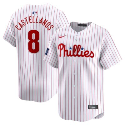 Nick Castellanos Philadelphia Phillies 2024 MLB World Tour London Series Home Limited Player Jersey - White