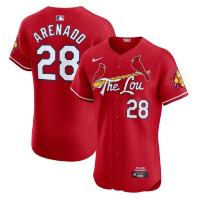 Nolan Arenado St. Louis Cardinals 2024 City Connect Elite Player Jersey - Red