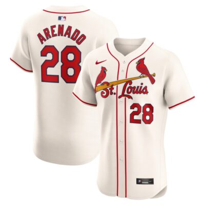 Nolan Arenado St. Louis Cardinals Alternate Elite Player Jersey - Cream