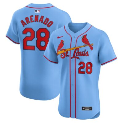 Nolan Arenado St. Louis Cardinals Alternate Elite Player Jersey - Light Blue