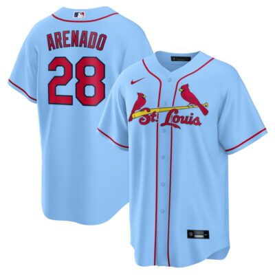 Nolan Arenado St. Louis Cardinals Alternate Official Replica Player Jersey - Light Blue