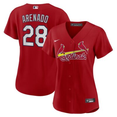 Nolan Arenado St. Louis Cardinals Women Alternate Replica Player Jersey - Red