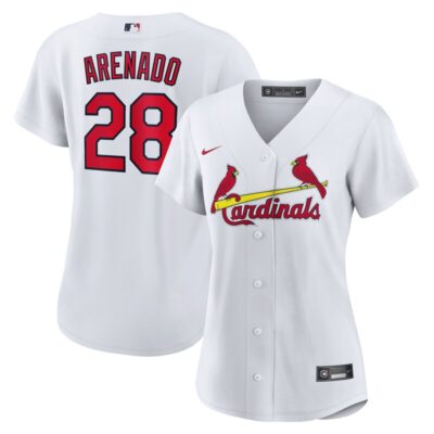 Nolan Arenado St. Louis Cardinals Women Home Official Replica Player Jersey - White