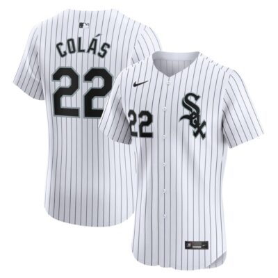 Oscar Colas Chicago White Sox Home Elite Player Jersey - White