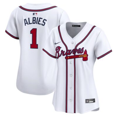 Ozzie Albies Atlanta Braves Women Home Limited Player Jersey - White