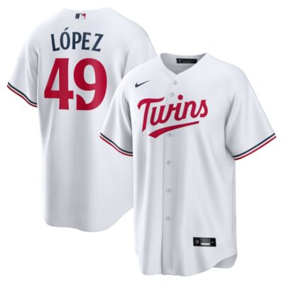 Pablo Lopez Minnesota Twins Home Replica Player Jersey - White