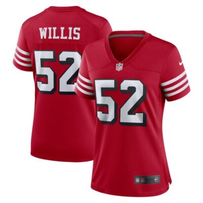 Patrick Willis San Francisco 49ers Hall Of Fame Women's Alternate Game Jersey - Scarlet