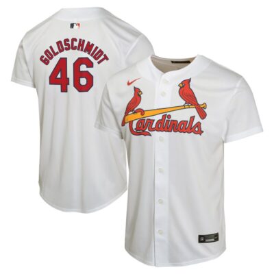 Paul Goldschmidt St. Louis Cardinals Youth Home Game Player Jersey - White