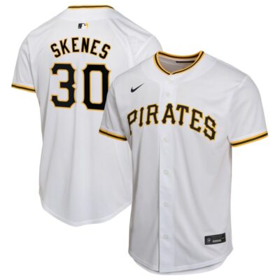 Paul Skenes Pittsburgh Pirates Youth Home Player Game Jersey - White