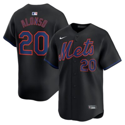 Pete Alonso New York Mets Alternate Limited Player Jersey - Black