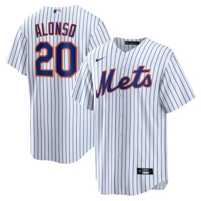 Pete Alonso New York Mets Home Replica Player Name Jersey - White