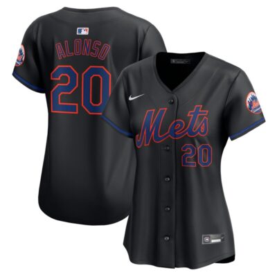 Pete Alonso New York Mets Women Alternate Limited Player Jersey - Black