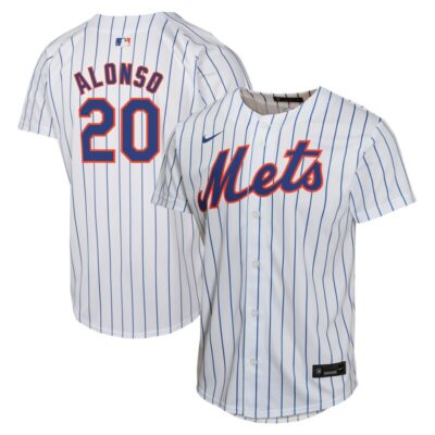 Pete Alonso New York Mets Youth Home Game Player Jersey - White