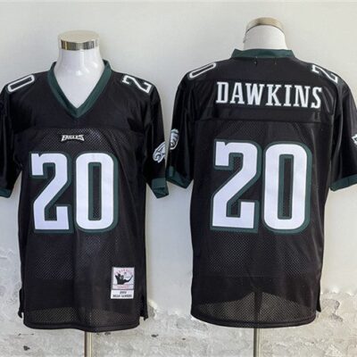 Philadelphia Eagles #20 Brian Dawkins Black Football Stitched Jersey