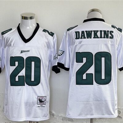 Philadelphia Eagles #20 Brian Dawkins White Football Stitched Jersey