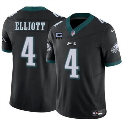 Philadelphia Eagles #4 Jake Elliott Black 2024 F.U.S.E. With 3-Star C Patch Vapor Untouchable Limited Football Stitched Jersey