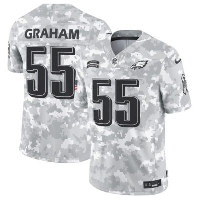 Philadelphia Eagles #55 Brandon Graham 2024 F.U.S.E Arctic Camo Salute to Service Limited Football Stitched Jersey