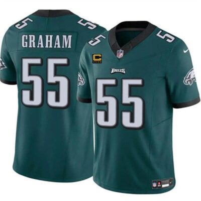 Philadelphia Eagles #55 Brandon Graham Green 2024 F.U.S.E. With 4-Star C Patch Vapor Untouchable Limited Football Stitched Jersey