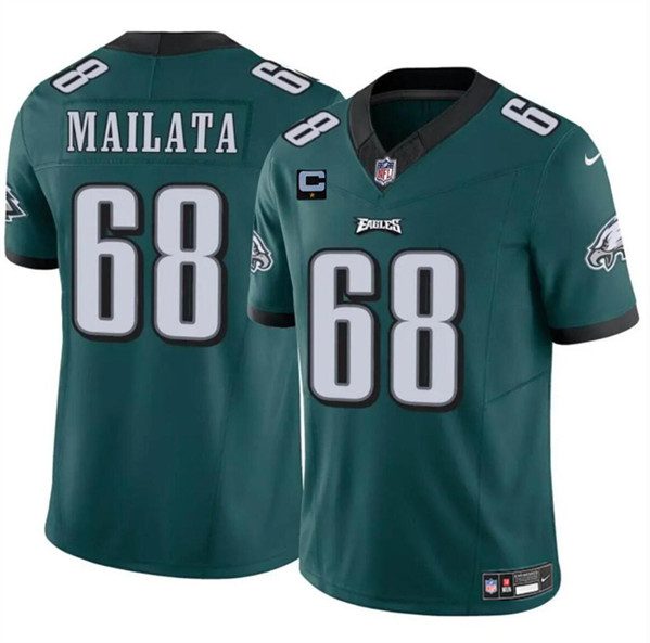 Philadelphia Eagles #68 Jordan Mailata Green 2024 F.U.S.E With 1-Star C Patch Vapor Untouchable Limited Football Stitched Jersey