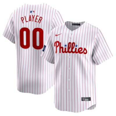 Philadelphia Phillies 2024 MLB World Tour London Series Home Pick-A-Player Limited Jersey - White