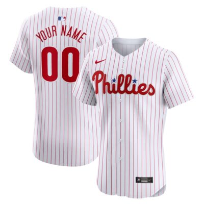 Philadelphia Phillies Home Elite Custom Jersey - White