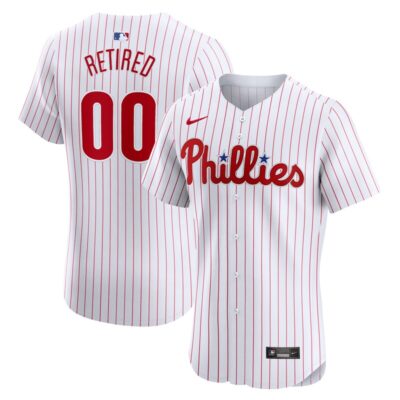 Philadelphia Phillies Home Elite Pick-A-Player Retired Roster Jersey - White