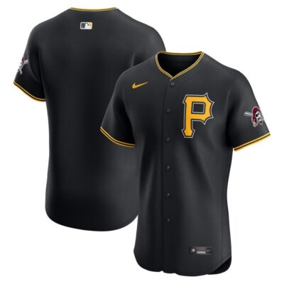 Pittsburgh Pirates Alternate Vapor Premier Elite Patch Jersey - Black