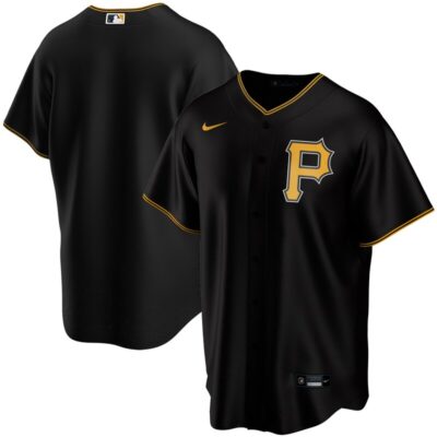 Pittsburgh Pirates Youth Alternate Replica Team Jersey - Black