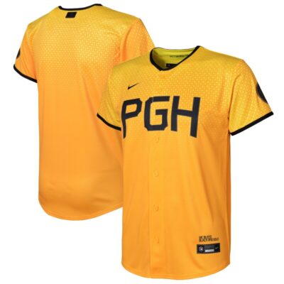 Pittsburgh Pirates Youth City Connect Replica Jersey - Gold