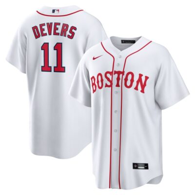 Rafael Devers Boston Red Sox 2021 Patriots' Day Official Replica Player Jersey - White