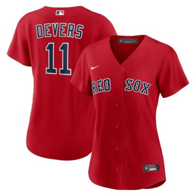 Rafael Devers Boston Red Sox Women Alternate Replica Player Jersey - Red