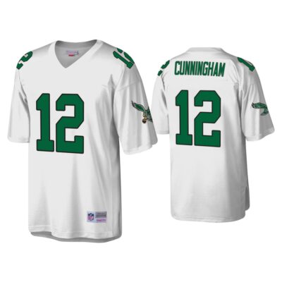 Randall Cunningham Philadelphia Eagles White Throwback Legacy Replica Jersey