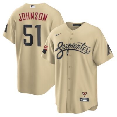 Randy Johnson Arizona Diamondbacks City Connect Replica Player Jersey - Sand