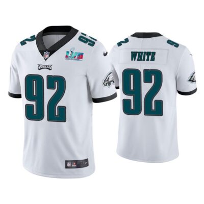 Reggie White Philadelphia Eagles Super Bowl LVII White Vapor Limited Jersey
