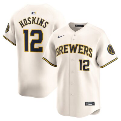 Rhys Hoskins Milwaukee Brewers Home Limited Player Jersey - Cream