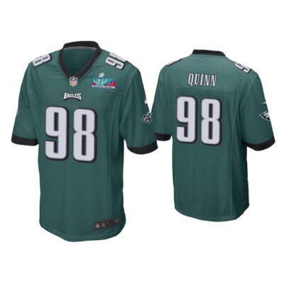 Robert Quinn Philadelphia Eagles Super Bowl LVII Midnight Green Game Jersey