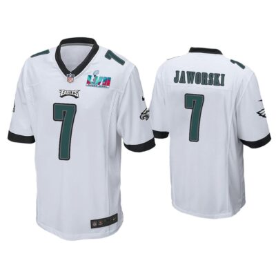 Ron Jaworski Philadelphia Eagles Super Bowl LVII White Game Jersey