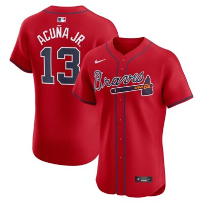 Ronald Acuna Jr. Atlanta Braves Alternate Elite Player Jersey - Red